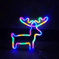 RGB colorful reindeer neon LED sign light for Christmas holiday wall decorations - Multicolor Reindeer