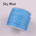 Sky blue 72 gauge Taiwan jade thread roll for DIY necklace jewelry weaving - Sky Blue