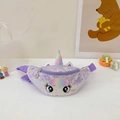 Purple sequin unicorn waist bag for kids with adjustable strap and cartoon embroidery - Purple