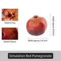 Lifelike artificial red pomegranate model for home decor, realistic fruit display prop - Pomegranate