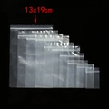 100pcs thickened clear PE ziplock bags in various sizes from 13x19cm to small - 100 Pcs/Pack / 13x19cm