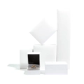 Cajas de joyería blancas texturizadas minimalistas para anillos y collares en blanco - Caja de Colgante / Blanco