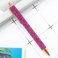 Luxury rose red crystal ballpoint pen with rose gold trim for business and gifts - Rose Red (Rose Gold Parts)