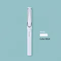 Matita eterna bianca minimalista con clip in metallo su sfondo blu chiaro - 001# / Bianco