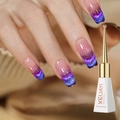 Sparkling purple glitter cat-eye gel nail polish in a 10ml bottle with professional finish - Blue Purple Peacock Cat Eye