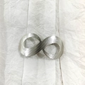 Silver infinity hair clip with a brushed metal texture on a white background - 5# Silver (Infinity Symbol)