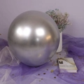 Metallic silver 4D round balloon with mirror effect for wedding party decoration - Metallic Silver - Extra Large