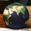 3D earth globe plush pillow in blue and green soft fabric for home decor and education - Small 17cm / Dark Blue Earth