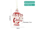Ornamento cupcake di Natale in vetro a strisce bianche e rosse e scritta Sweet - Stile 04-Coppa da Dessert a Righe Rosse e Bianche