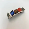 Miniature book hair clip featuring five vintage colorful book charms on a metal base - 19# Western Style Book Clip