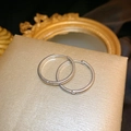 Minimalist silver geometric hoop earrings with polished mirror finish for women - E5209 Silver Classic Hoops