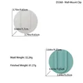 Moule silicone pour vase mural succulent en blanc et bleu sarcelle, tailles 9,65cm et 9,25cm - D5368 Support Mural