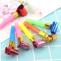 Colorful party blowouts whistle made of plastic and foil for kids celebration events - Small Party Blowout