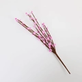 Close-up of pink Easter egg berry branch with realistic branched texture for home decor - 30cm Stem / Pink