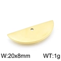 Pendentif demi-lune en acier inoxydable doré pour colliers DIY, taille 20x8mm - 20*8mm(KLJ3833-Z)