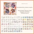 Set di 100 adesivi vintage a farfalla in PET in una scatola regalo rosa - Regno delle Farfalle - 100 Fogli Unici
