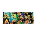 Bohemian paisley yoga headband with colorful tie-dye patterns and twist knot detail - Ethnic Tie Dye Print