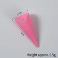 Pink PVC mini simulation ice cream cone accessory for DIY crafts and clay art miniatures - 6cm*2.5cm / Pink