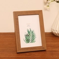 Modern light walnut wood photo frame 3.5x5 inch for desk display and home decor - Beech Color