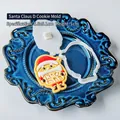 Ausstechformen-Set Weihnachtsmann mit Stempel, 5,8x8,1cm Backwerkzeug aus Kunststoff - Weihnachtsmann D