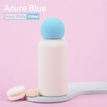 350ml 316 stainless steel insulated bottle in Azure Blue and Ivory White matte finish - Ivory White Body with Azure Blue Ball Lid