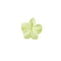 Minimalist light green frangipani flower hair claw clip with glossy resin petals - Glossy Light Green