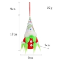 Colgante navideño de peluche Grinch con barba verde y gorro Merry Grinch rojo - Sombrero Blanco Mujer