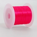0.7mm bright pink elastic crystal string on white plastic spool for DIY jewelry making - 8m/Roll / Rose Red