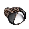 Leoparden-Baseballkappe mit Netzeinsatz und offener Rückseite für hohe Pferdeschwänze - Einheitsgröße / Brauner Leopard