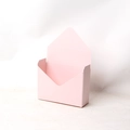 Pink envelope shaped folding flower box made of premium paper cardboard for gifts - Solid Pink / 20x7x29.5CM