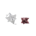 Silicone merkaba star mold for resin DIY with purple crystal effect pendant sample - 2cm Merkaba Star