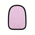 Pink microfiber cleansing glove with black edge banding for face cleaning - Sand Removal Cloth Pink 15x21cm
