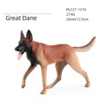 Realistic Belgian Malinois dog figurine in brown and black finish for children - Great Dane (PL127-1316)