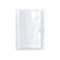 Organizzatore satinato minimalista a 60 tasche con chiusura a scatto per gli adesivi - Trasparente Smerigliato