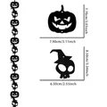 Halloween felt banner set with black pumpkin and skeleton pendants for party decor - Black Pumpkin & Skeleton String