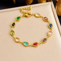 Waterdrop Colorful Gemstone Style (B1605)