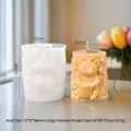 Bear with honey pot silicone mold for 3D candles and soaps with intricate bee details - Bear C ZL-945