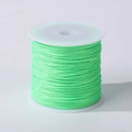 0.8mm bright green nylon cord roll for DIY hand-woven jewelry and pendants - Fluorescent Green