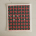 Absorbent wood pulp cotton cleaning cloth with red and green Christmas pattern - Red Green Houndstooth