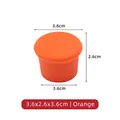 Orange FDA food-grade silicone wine bottle stopper, leak-proof cap size 3.6x2.6cm - Standard Type / Orange