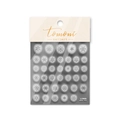 Winter snowflake nail art stickers with silver glitter patterns for manicure decor - Hollow Snowflake (to2656)