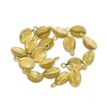 3D golden durian charms for jewelry making, featuring realistic textures in bulk set - Gold Durian