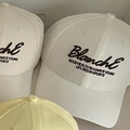 Casquettes de baseball crème et jaune clair avec broderie 3D Blanche de qualité - M (56-58cm) / Blanc