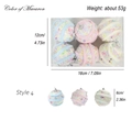 Set di 6 palline di Natale rosa stile macaron in schiuma da 6 cm per decorazione dell'albero - Stile 4 (Mix Blu Bianco Rosa)
