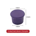 Reusable purple silicone wine bottle stopper with 3.6cm diameter leakproof seal - Standard Type / Purple