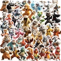 Martial arts animal stickers set featuring kung fu panda and tiger for kids - Kung Fu Animals (SJS234) / 50 Sheets
