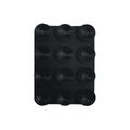 Portable matte black 12-suction cup silicone phone mount for non-slip cases - 12-Suction Cup / Black