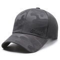 Dark grey camouflage baseball cap with breathable mesh back and Classic embroidery - Dark Gray