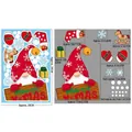 Stickers de Noël lutin pour fenêtre avec guide des tailles chaussettes et renne - BQ169 Elfe Gardien