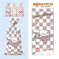 Cartoon rabbit and bear clear gift bags in purple yellow and pink 12.5x27cm set - 3-in-1 Animal Style / 12.5x27cm (50pcs)